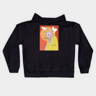 Yakitori Monk Cat Kids Hoodie